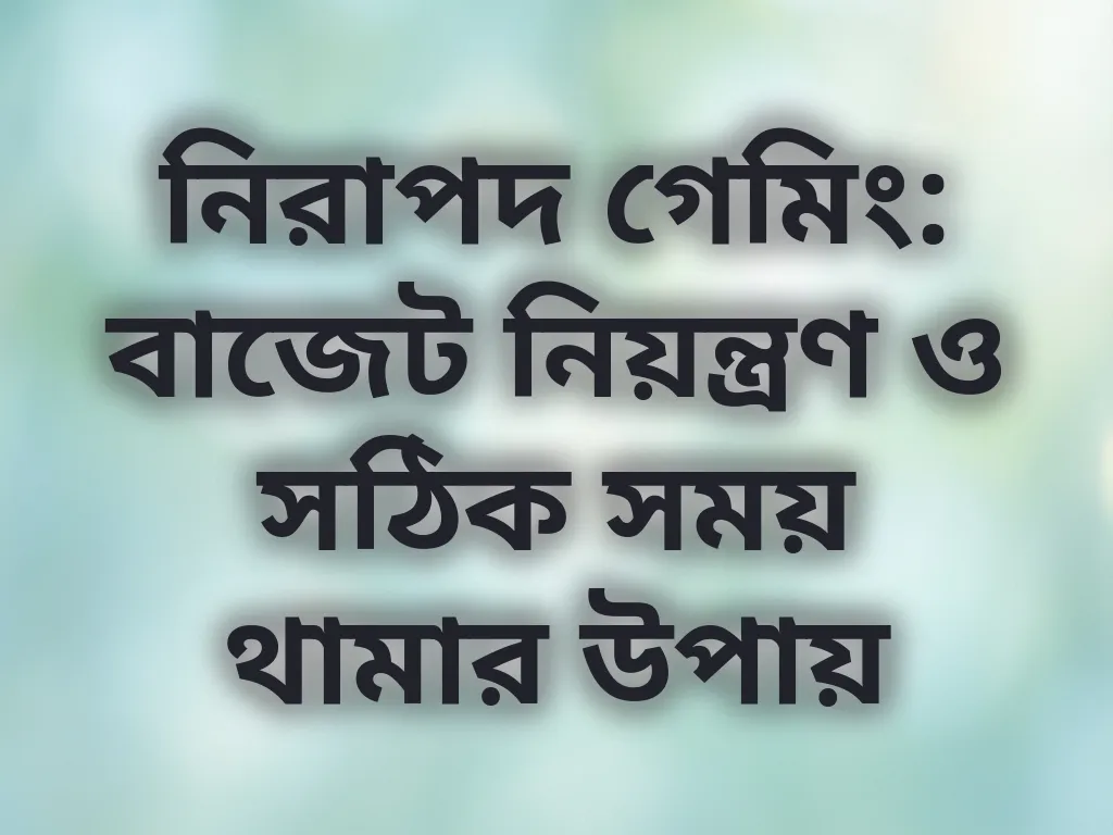 নিরাপদ গেমিং গাইড